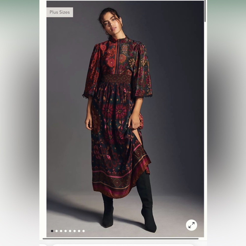 Farm Rip x Anthropologie Mock-Neck Dress NWOT
